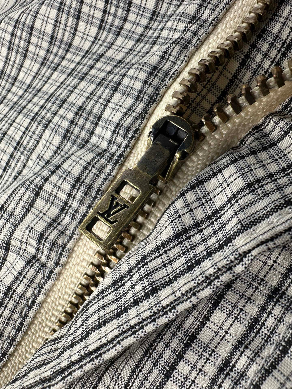2026 new model LY logo check-pattern lined zipper pants (AA659-B85)