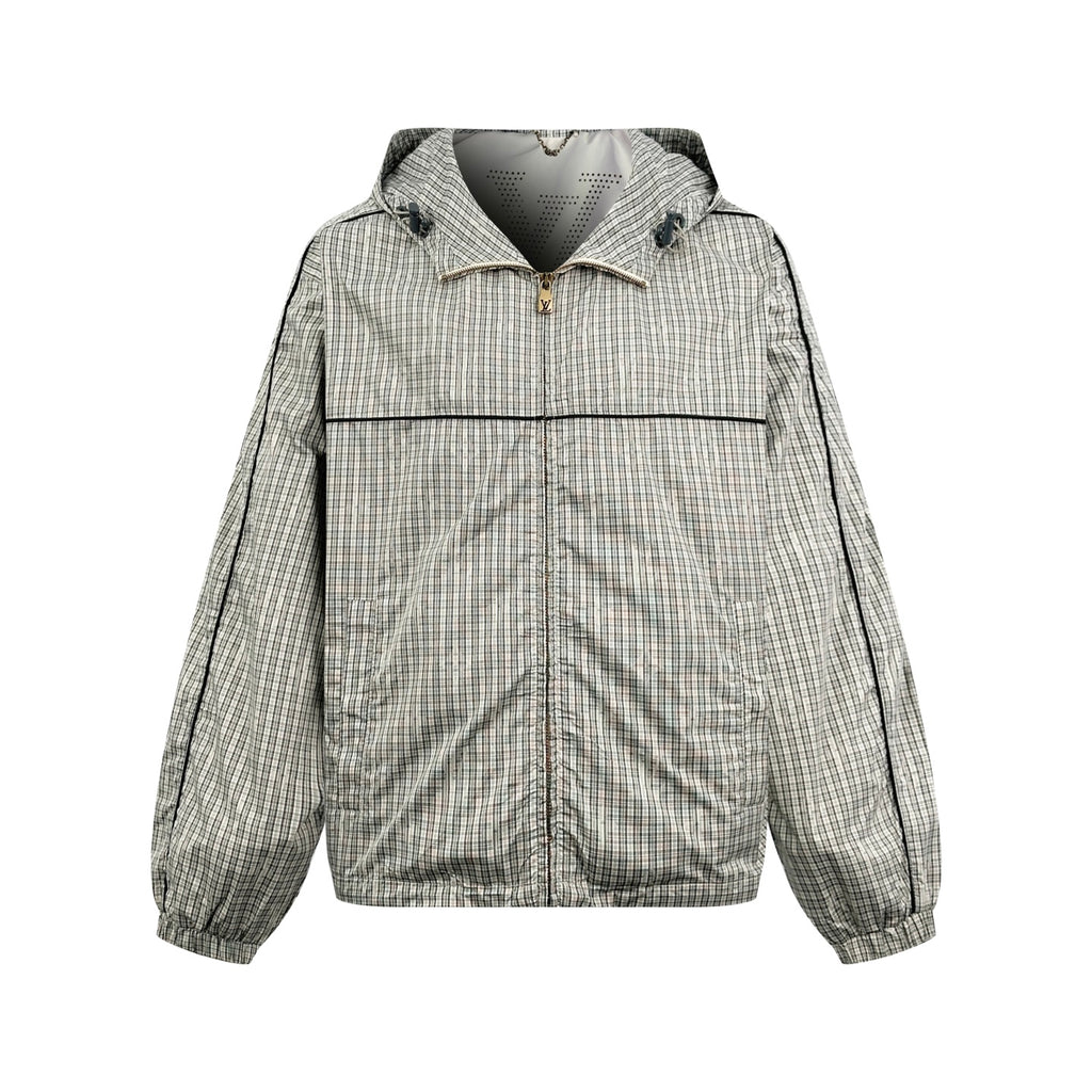 2026 New Model LY Logo Checkered Hooded Jacket (AA678-C15)