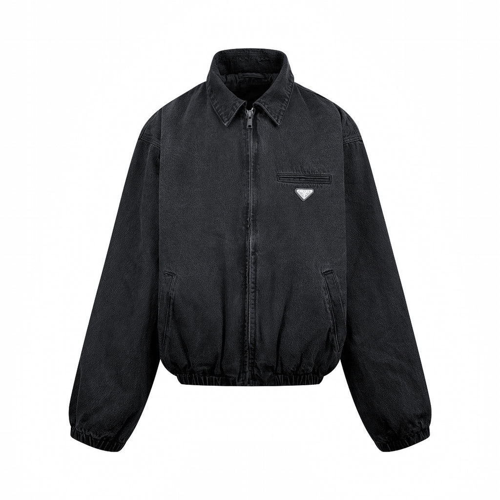 2026 New Model Triangle Brand Denim Cotton Jacket (55065-C90)