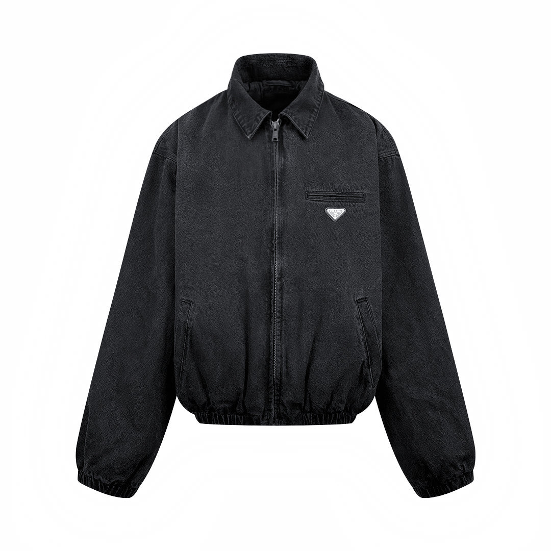 2026 New Model Triangle Brand Denim Cotton Jacket (55065-C90)