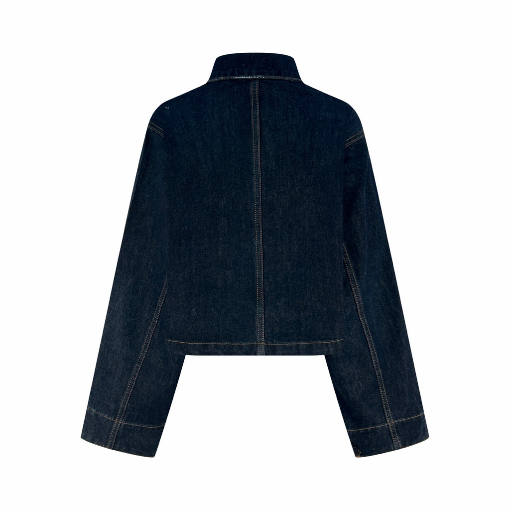 2026 Women's Triangle Brand Denim Washed Jacket (DD199)