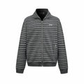 2026 Women's MM Logo Striped Zip-Up Coat (FF820)