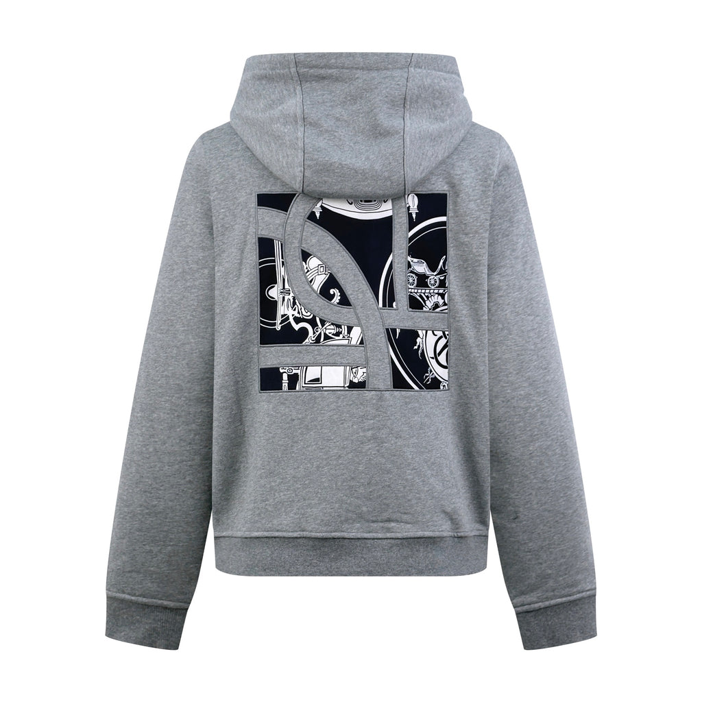 2026 New Model H Printed Fabric Lined Zipper Coat (AA683-B75)