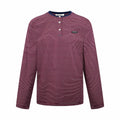 2026 Women's MM Logo Striped Henry Collar Long Sleeve (FF815)