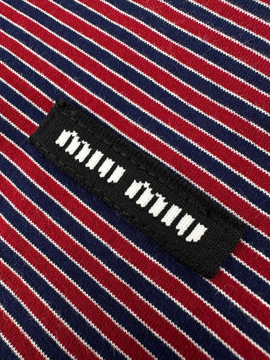 2026 Women's MM Logo Striped Henry Collar Long Sleeve (FF815)