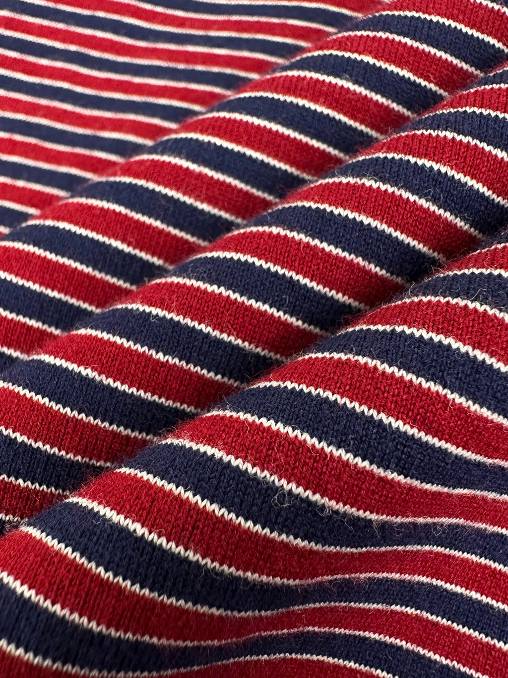 2026 Women's MM Logo Striped Henry Collar Long Sleeve (FF815)