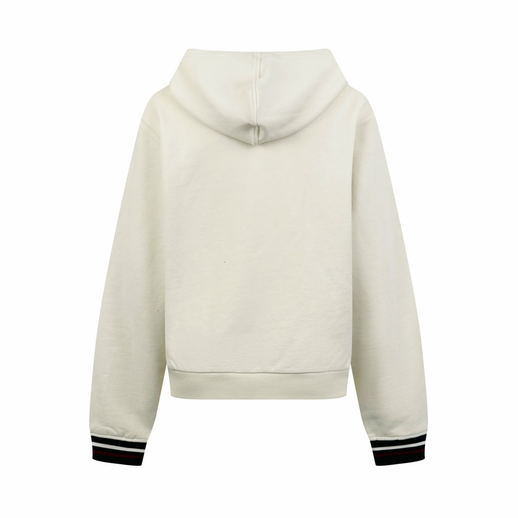 2026 Women's Triangle Brand Printed Hooded Zip-Up Coat (FF772)
