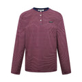 2026 New Model MM Logo Striped Henry Collar Long Sleeve (CC7017-A75)