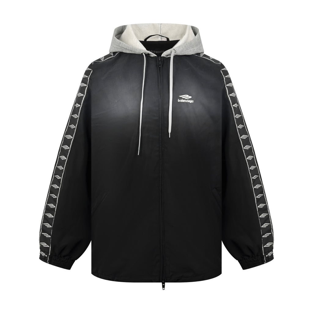 2026 New Model Balen Embroidered Ribbon Hooded Jacket (BB4020-C05)