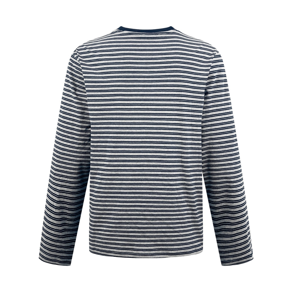2026 New Model MM Logo Striped Long-Sleeved Shirt (CC7044-A70)