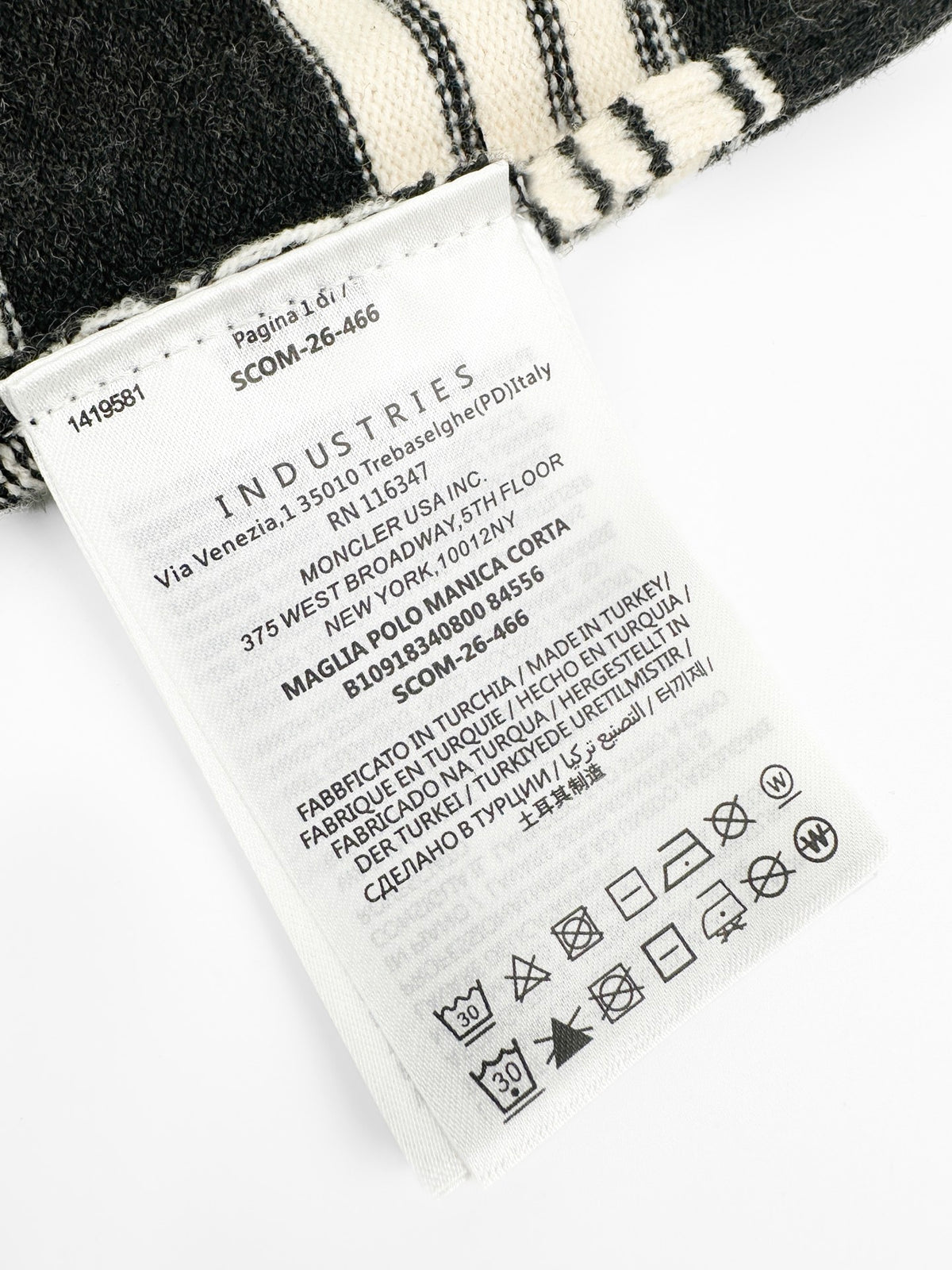 2026 New Model Mon Logo Pocket Check Shirt (AA1030-B20)