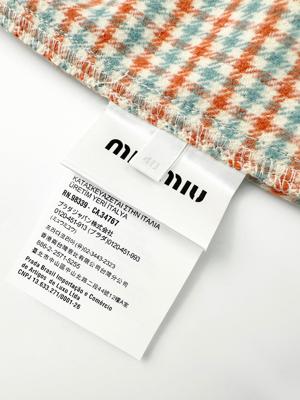 2026 new MM logo checked shirt jacket (CC7036-B70)