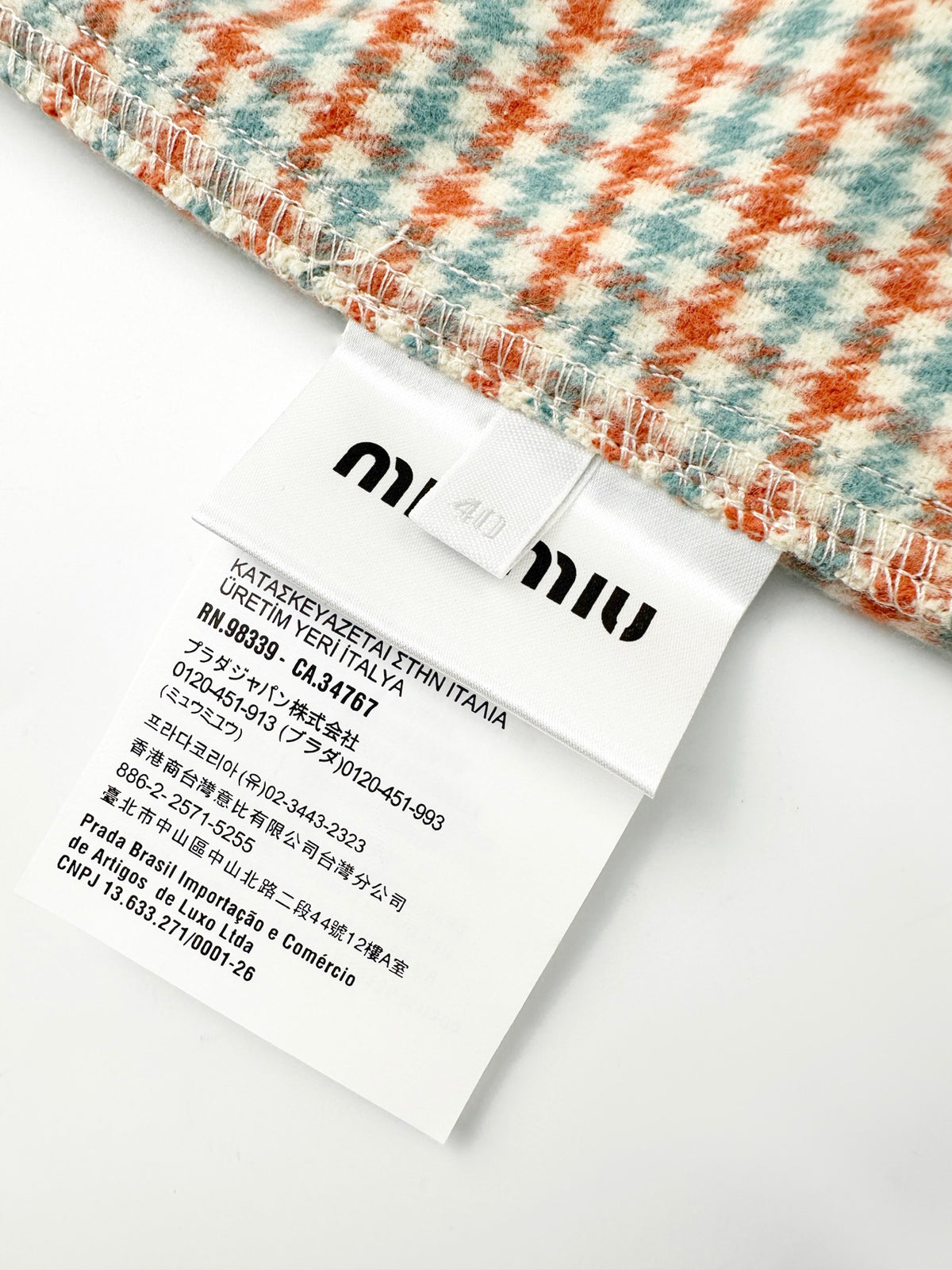 2026 new MM logo checked shirt jacket (CC7036-B70)