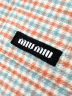2026 Women's MM Logo Check Shirt Jacket (FF842)