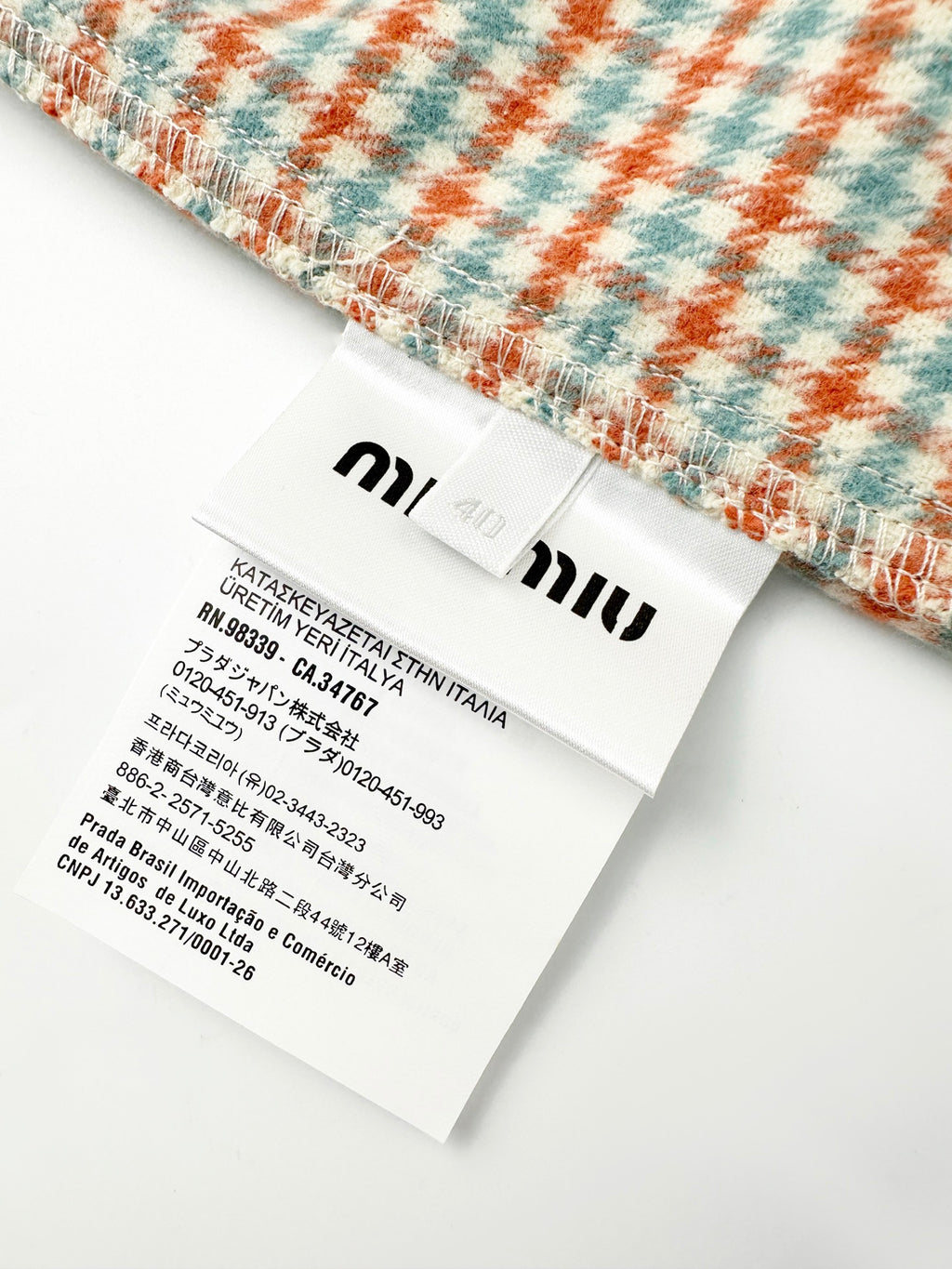 2026 Women's MM Logo Check Shirt Jacket (FF842)