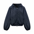 2026 Women's Mon Logo Hollowed-out Hooded Jacket (DD175)
