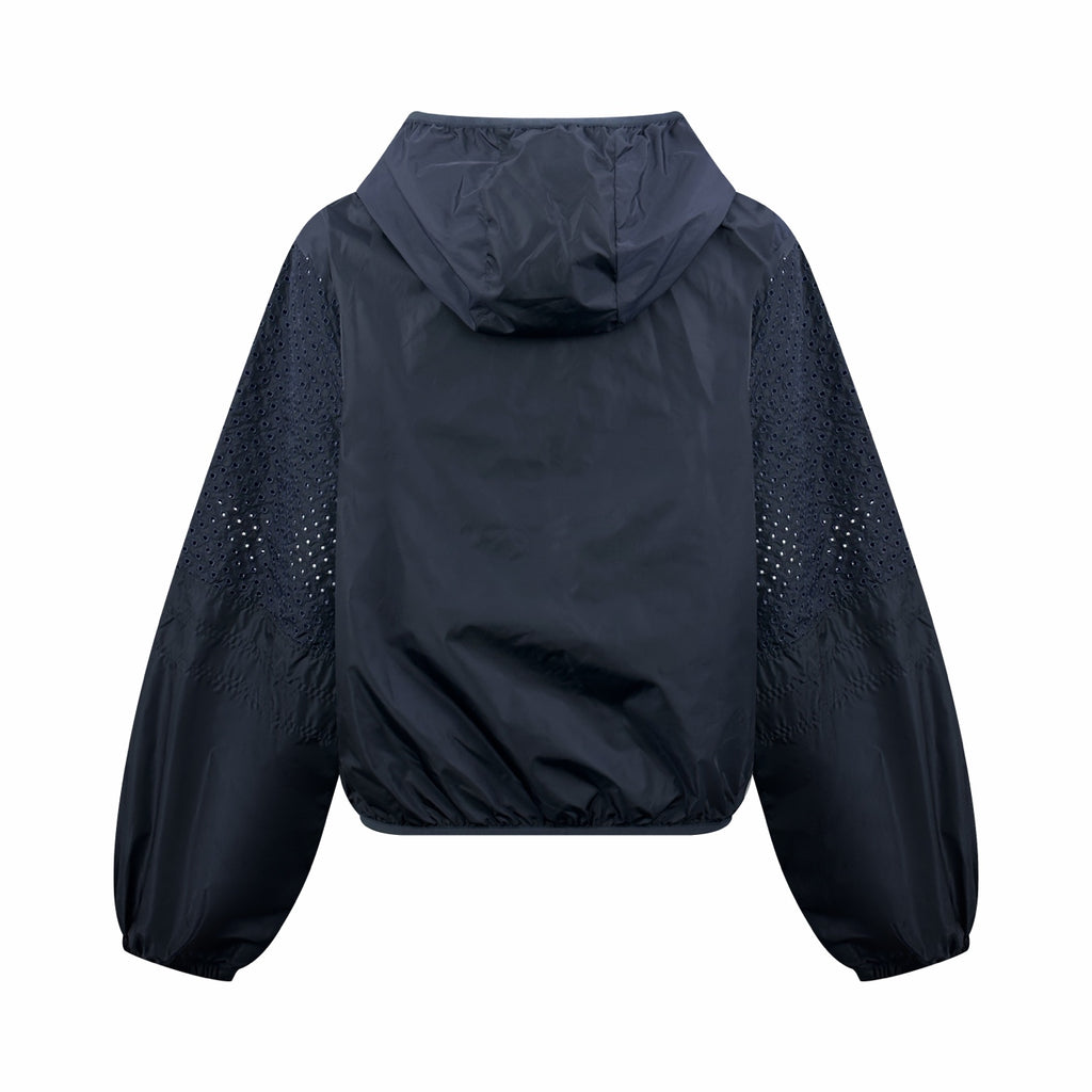 2026 Women's Mon Logo Hollowed-out Hooded Jacket (DD175)