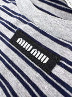 2026 Women's MM Logo Striped Long-Sleeved (FF844)