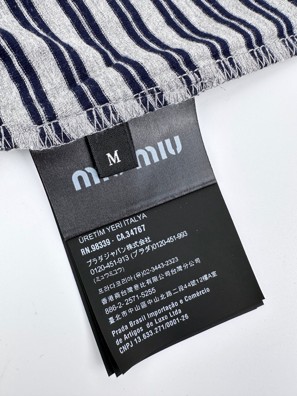 2026 Women's MM Logo Striped Long-Sleeved (FF844)