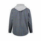 2026 Women's MM Check Pattern Hooded Coat (EE453)