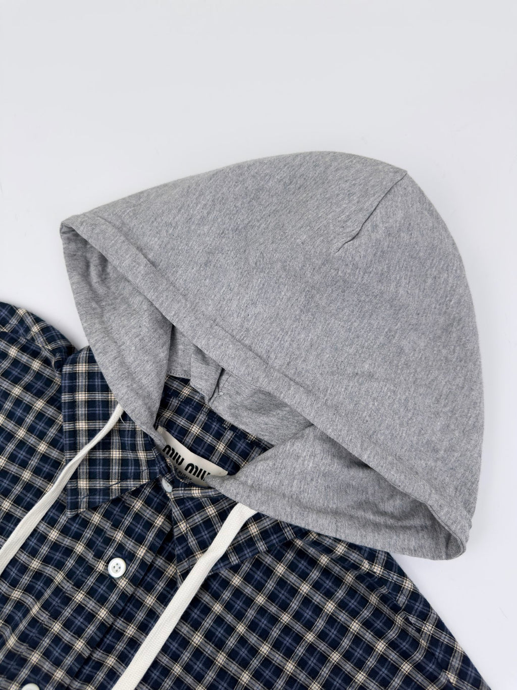2026 Women's MM Check Pattern Hooded Coat (EE453)