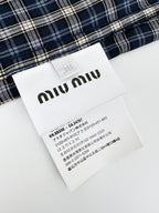 2026 Women's MM Check Pattern Hooded Coat (EE453)