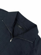 2026 Women's GU Badge Embroidered Checkered Coat (EE452)