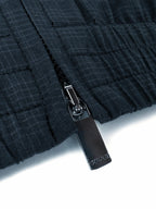 2026 Women's GU Badge Embroidered Checkered Coat (EE452)