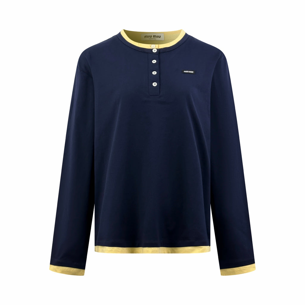 2026 Women's MM Logo Henry Collar Long Sleeve (FF846)