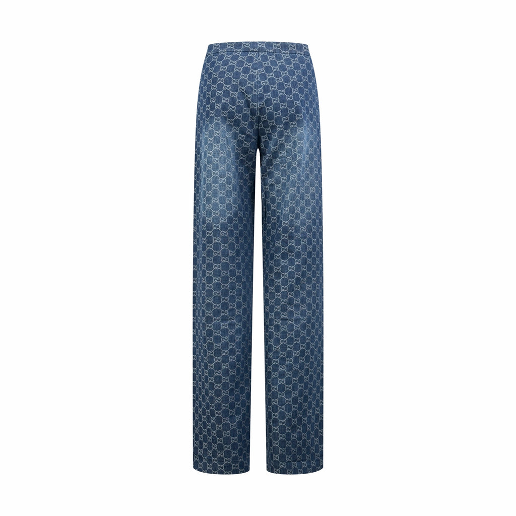 2026 Women's GU All-Over Jacquard Print Pants (DD163)