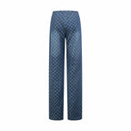 2026 Women's GU All-Over Jacquard Print Pants (DD163)