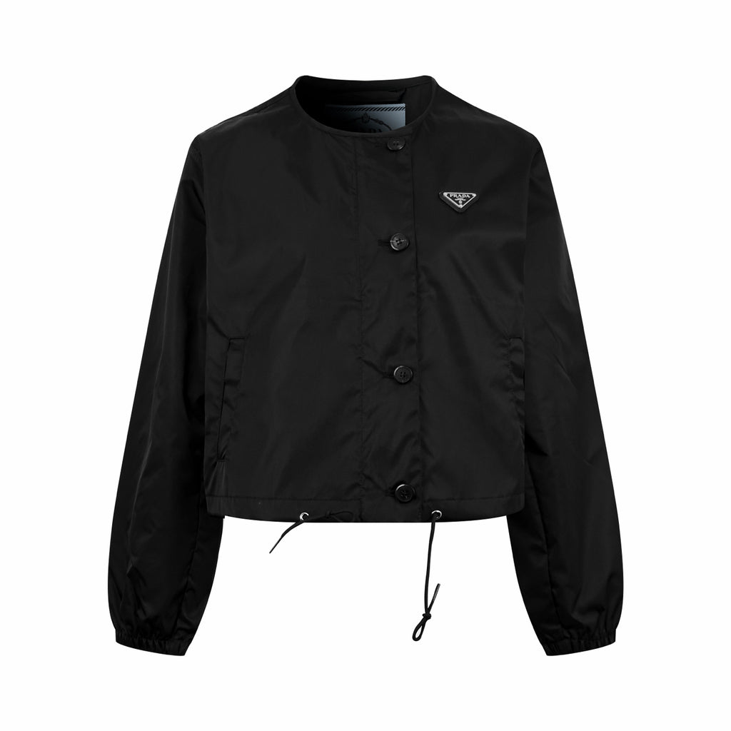 2026 Women's Triangle Brand Triangle Mark Drawstring Round Neck Jacket (FF838)