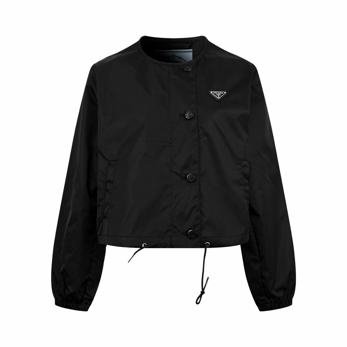 2026 Women's Triangle Brand Triangle Mark Drawstring Round Neck Jacket (FF838)