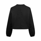 2026 Women's Triangle Brand Triangle Mark Drawstring Round Neck Jacket (FF838)