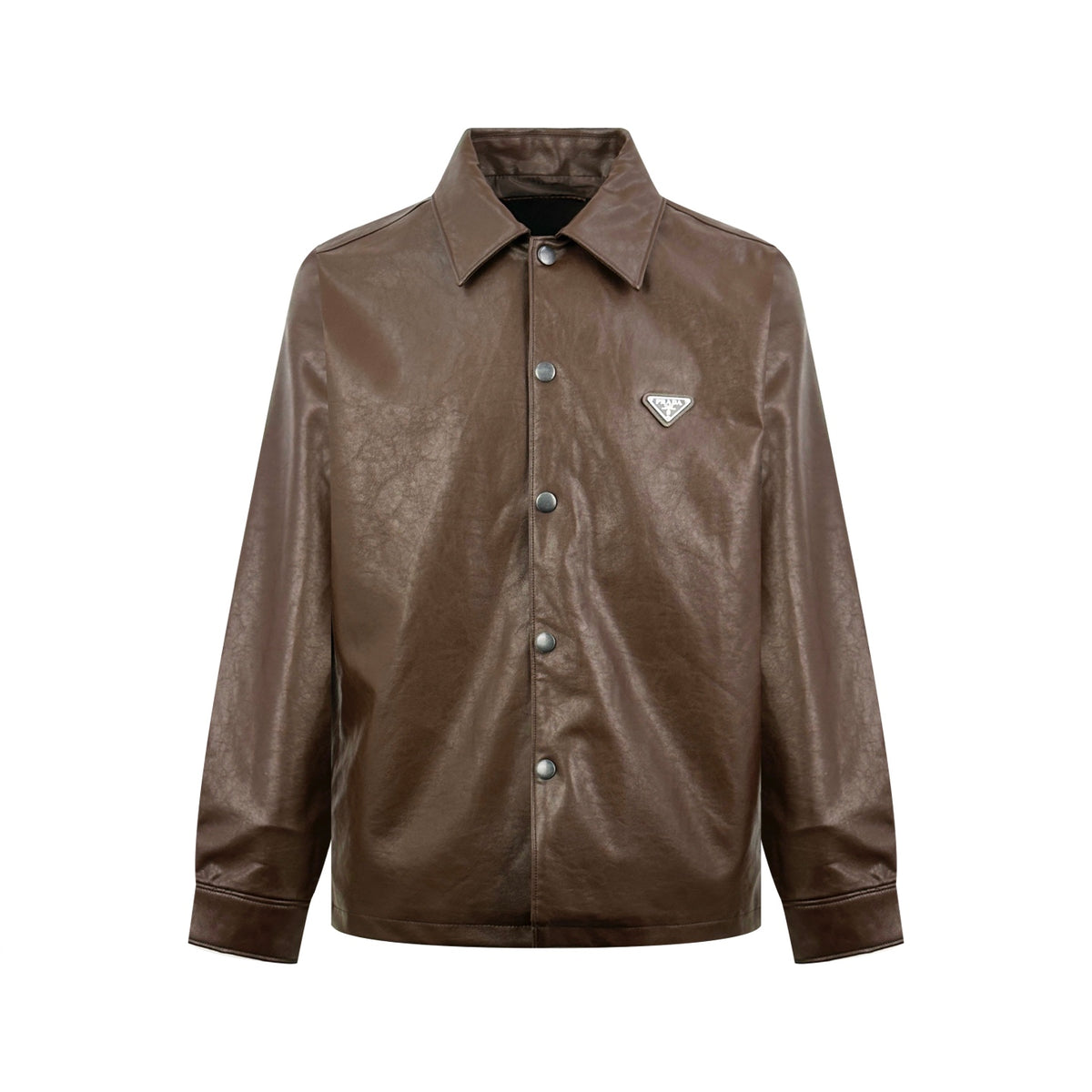 2026 New Model Triangle Brand Single Button Leather Jacket (CC7043-C05)