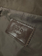2026 New Model Triangle Brand Single Button Leather Jacket (CC7043-C05)