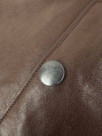 2026 New Model Triangle Brand Single Button Leather Jacket (CC7043-C05)