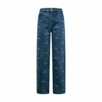 2026 Women's Way Denim Pants with Embroidered Logo (EE455)