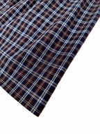 2026 Women's MM Logo Checkered Long-Sleeved Dress (FF848)