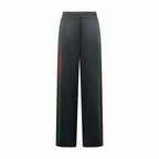 2026 Women's GU Color-Matched Striped Wool Pants (DD205)