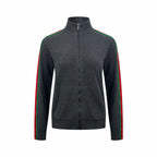 2026 Women's GU Color-Matched Striped Wool Coat (DD204)