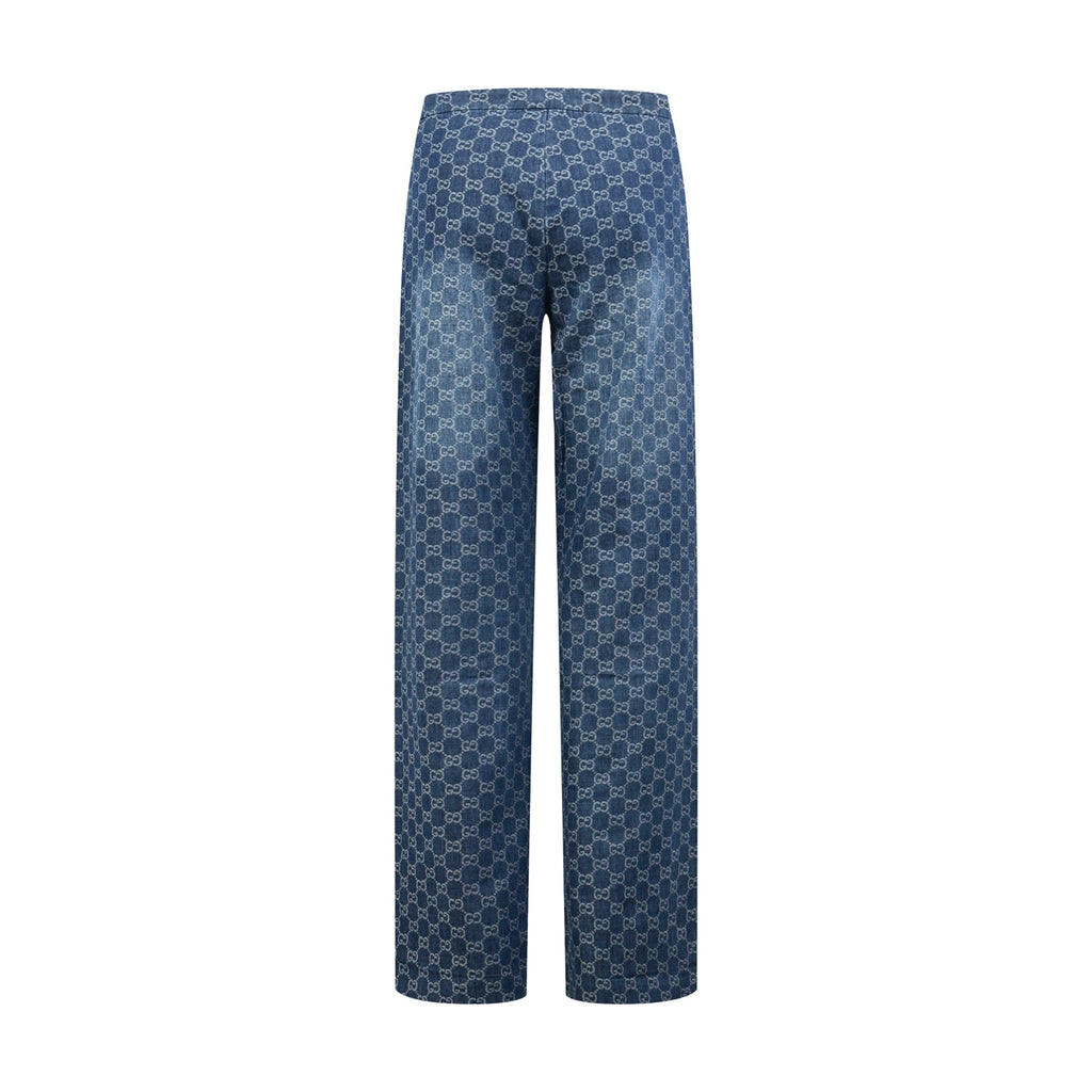 2026 New Model GU Printed and Embroidered Flannel Pants (AA1039-B20)