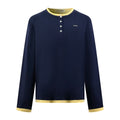 2026 New Model MM Logo Henry Long Sleeve Shirt (CC7045-A75)
