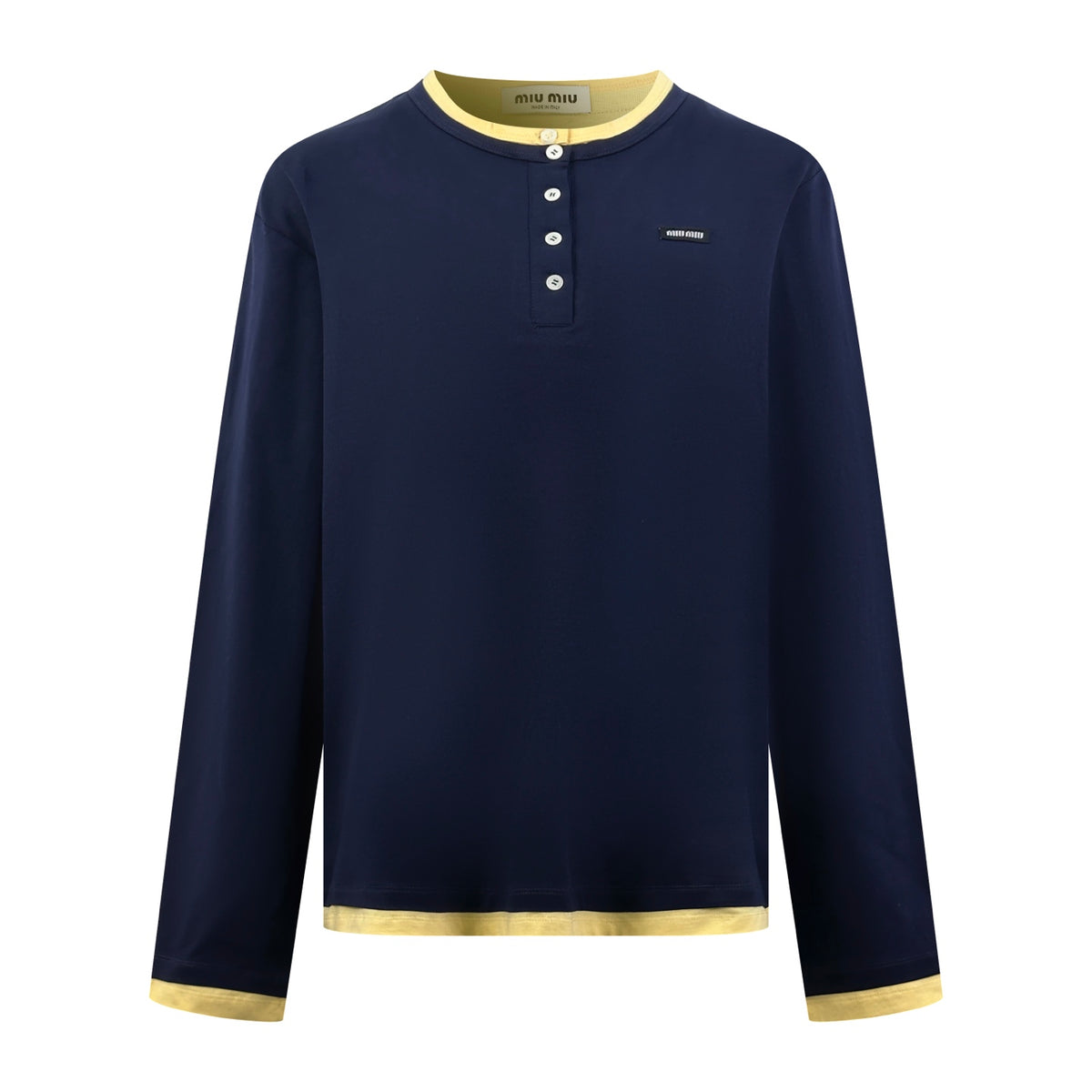 2026 New Model MM Logo Henry Long Sleeve Shirt (CC7045-A75)