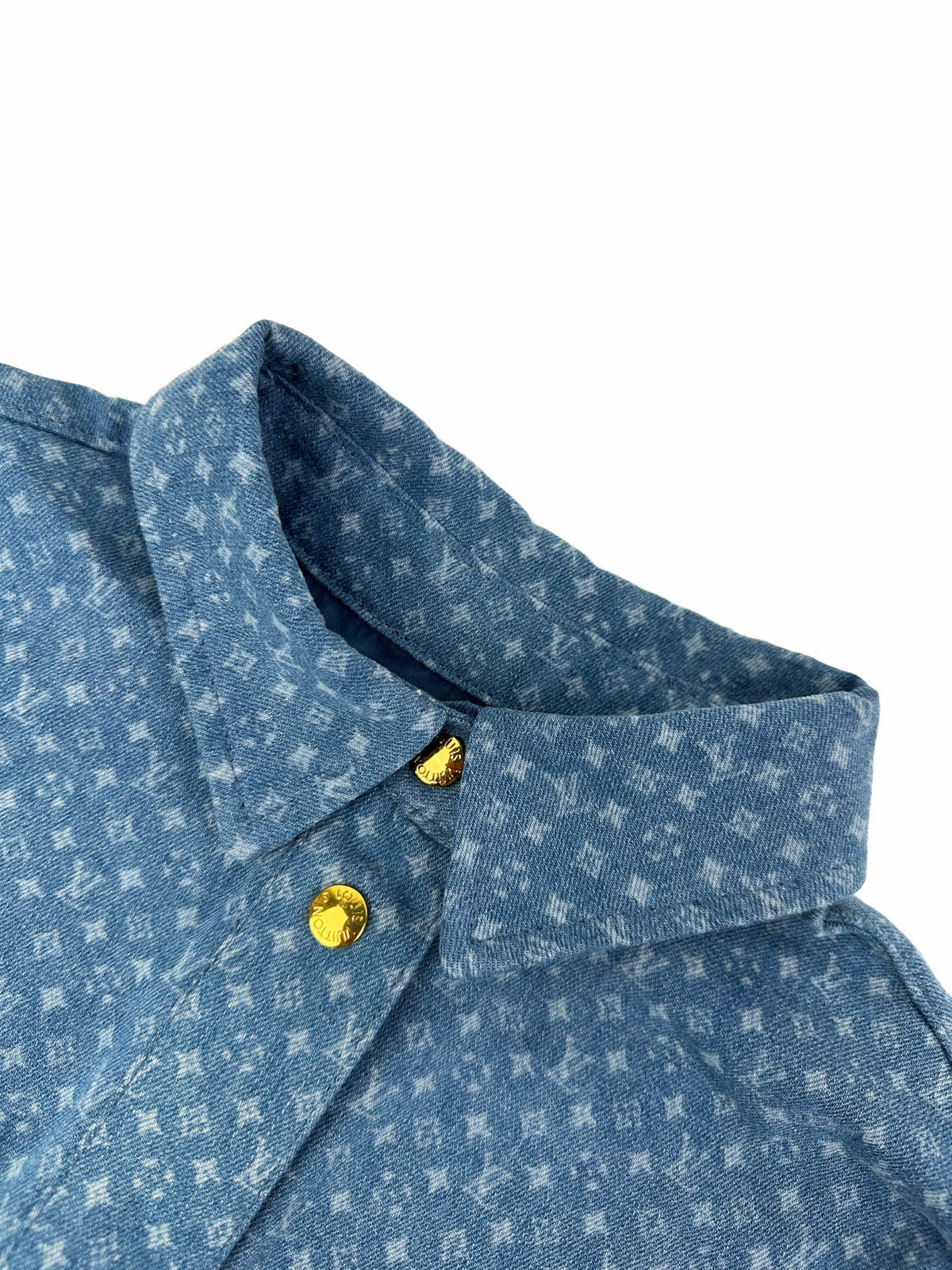 2026 Women's LY Label Full Print Denim Short Shirt (EE454)