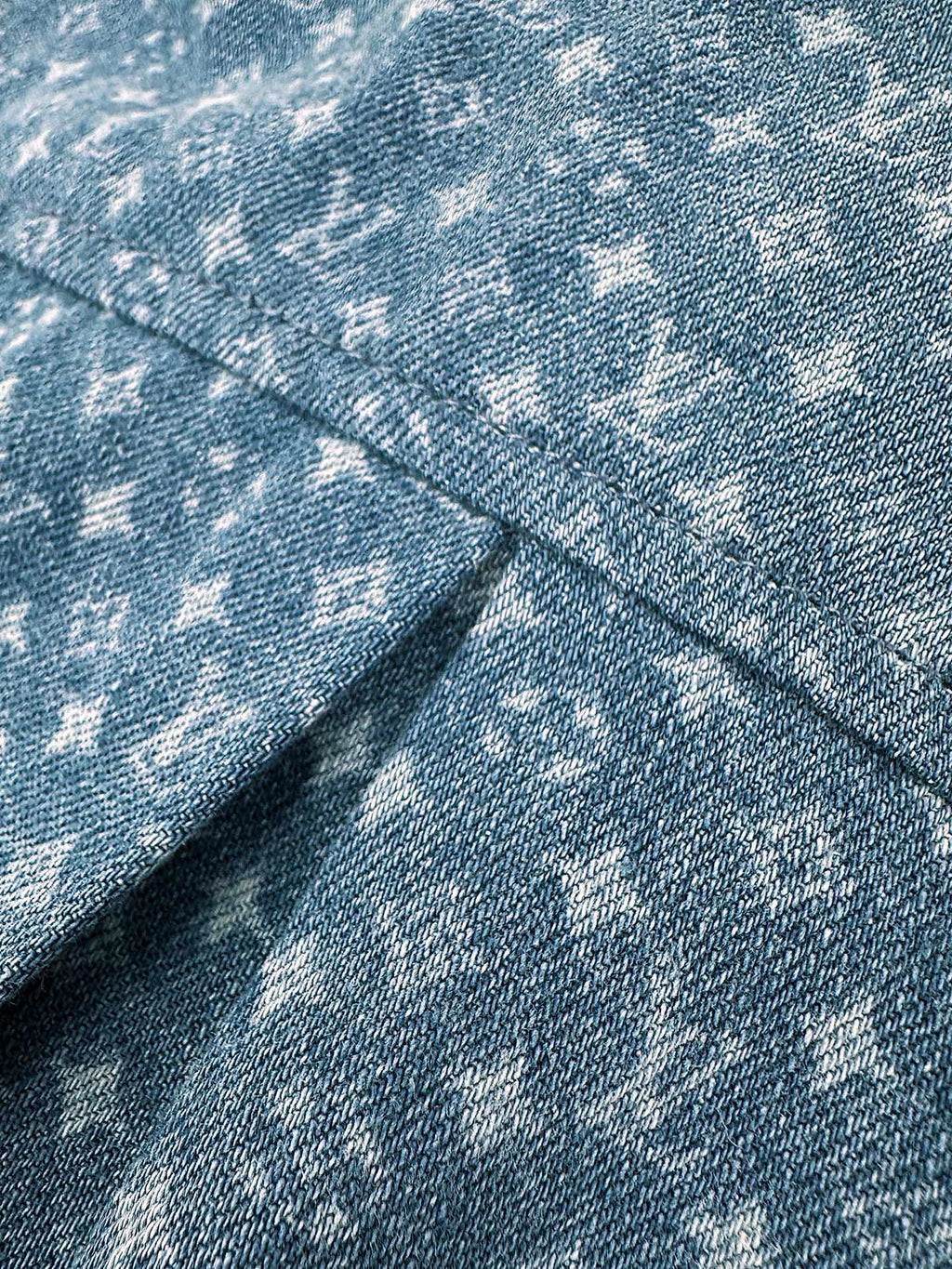 2026 Women's LY Label Full Print Denim Short Shirt (EE454)