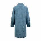 2026 Women's LY Label Full Print Denim Dress (EE451)