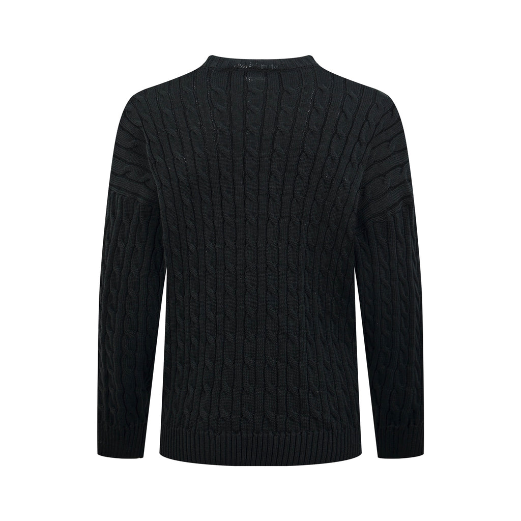 2026 New Model Triangle Brand Embroidered Twisted Knit Sweater (CC7032-B20)