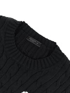 2026 New Model Triangle Brand Embroidered Twisted Knit Sweater (CC7032-B20)