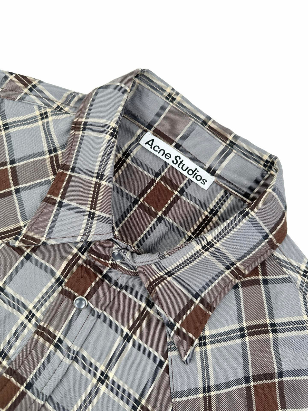 2026 Women's MM Logo Check Shirt Jacket (FF842)